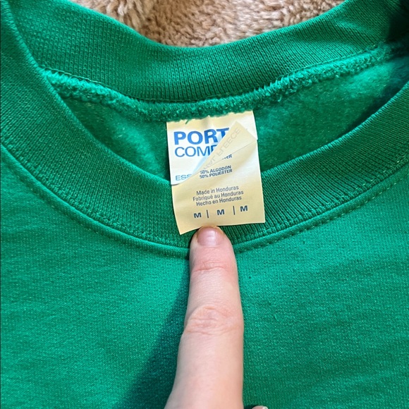 McDonald's Bright Green Crewneck Sweater with Fun Face - Picture 2 of 3